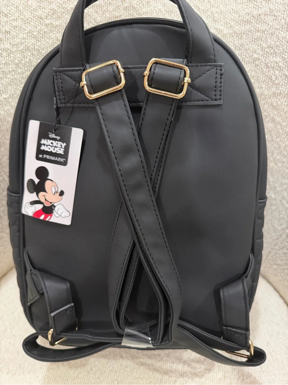 Disney Black Mini Backpack with Mickey Ear Accents
